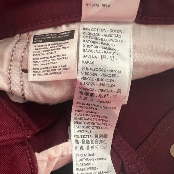 Levi's Plus Classic Straight Jeans Windsor Wine- Size 16W - Picture 8 of 13